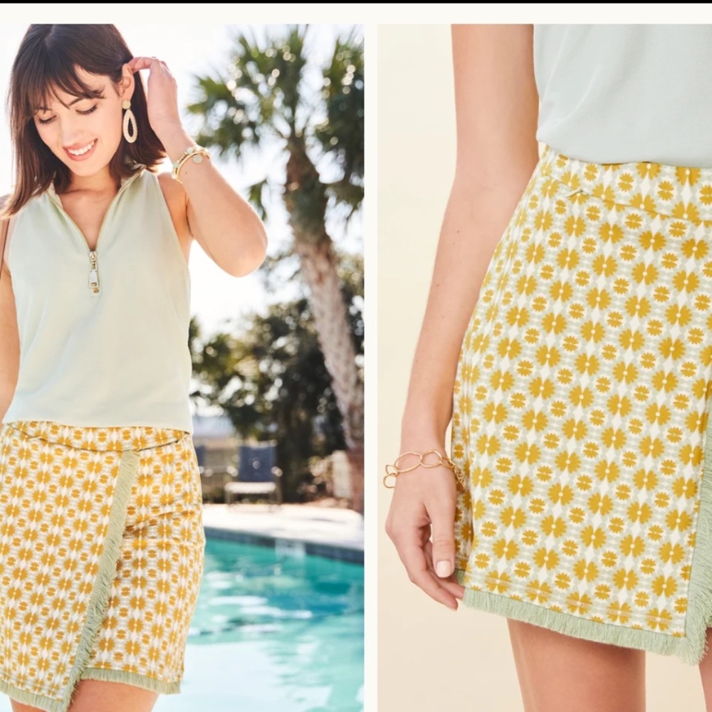 Spartina 449 Fringe Wrap Skort xxs